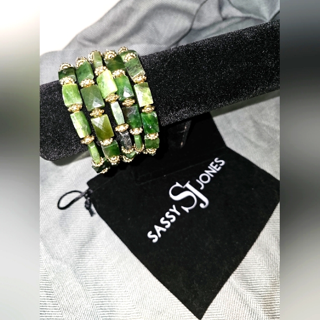 Sassy Jones Authentic Nephrite Jade Bracelet 49$